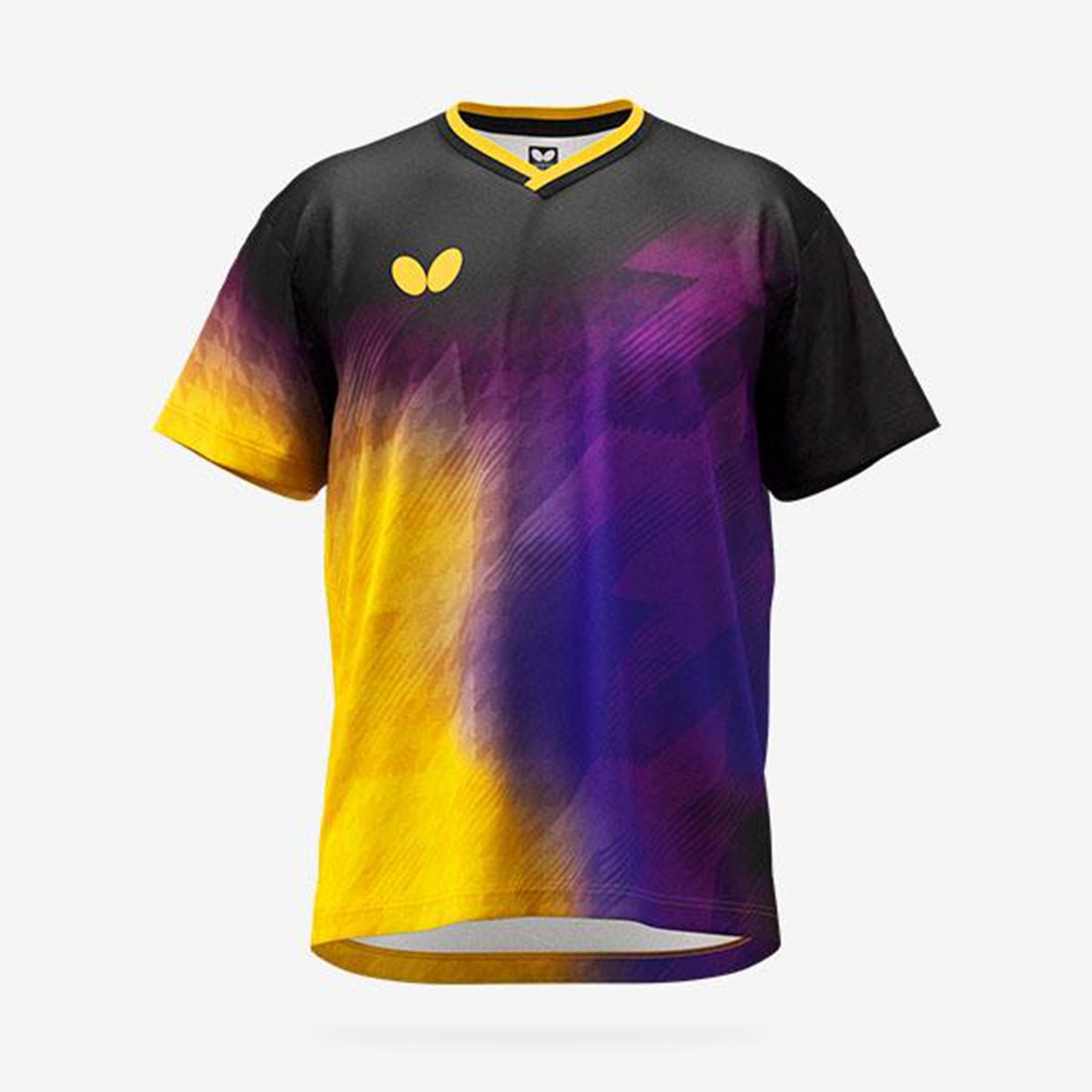 Butterfly Selasia Shirt - Purple-Yellow - Front